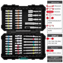 Green Forest 44-Piece Rainbow Magic Box Set: Electric Drill & Magnetic Hex Socket Screwdriver 44-piece set-Green Forest Rainbow Magic Box žalia