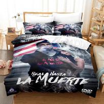 Anuel Aa Real Hasta La Bedding Set Single Twin Full Queen King Size Bed Set Aldult Kid Bedroom Duvetcover Sets 3D Print EU single(135x200cm) gray