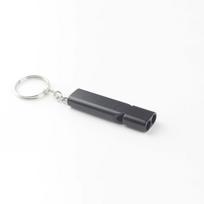 Outdoor Camping Double Tube High Frequency Survival Whistle Self-defense Tools ARI tamsiai pilka spalva