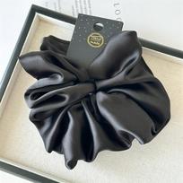 High Quality Oversized 18cm Satin Hair Loop Elegant Simple Large Intestine Hair Rope Rubber Band Elastic Scrunchies Women Headband juoda