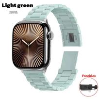 Magnetic Band For Apple Watch Ultra 2/1 49mm 10 46mm 42mm 44mm Series10 9 8 7 6 Women Bracelet for iWatch 38mm 41mm 40mm 45mm Strap Universal 20/22mm Universal 20mm width žalia