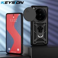 KEYSION Shockproof Armor Case for OPPO Find X8 Pro 5G Slide Camera Protection Ring Stand Phone Back Cover for OPPO Find X8 Pro for OPPO Find X8 juoda
