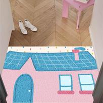 Cream Style Sub Entry Door Mat Silk Ring Non-slip Mat Entry Mat Entry Door Door Can Be Cut 50*80cm