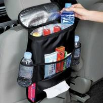 Auto Seat Back Multi-Pocket Ice Pack Bag Hanging Organizer Collector Storage Box Car Interior Accessories Black Stowing Tidying