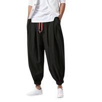 Fashion Harem Pants Men Hiphop Baggy Wide Leg Pants Streetwear Oversized Casual Sweatpants Harajuku Japanese Trousers Male XXXXXL juoda