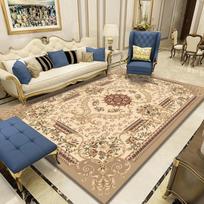 European Living Room Carpet Bedroom Bedside Carpet Floor Mat Coffee Table Mat for Home Use 80*120cm gray