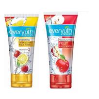 Everyuth Naturals vaisių veido prausiklis, 50 g ir citrinų ir vyšnių, riebalus šalinantis veido prausiklis, 50 g, derinys blue