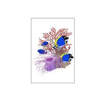 Creature Coral Pattern Toilet Lid Sticker Removable Vibrant Colors Strong Adhesive Bathroom Decor AVE A