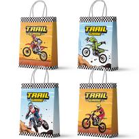 Motorcycle Party Gift Bags, 24 Pcs Dirt Bike Party Bags Set Motocross Themed Party Favor Bags Party Gift Treat Bags for Birthday Party Decorations As shown in the picture