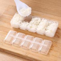 5 vnt./rinkinys Sushi Nigiri gaminimo formelės Ryžių kamuoliukų formelės Nelipnios Presavimo formelės Pasidaryk pats Bento įrankis onesize white