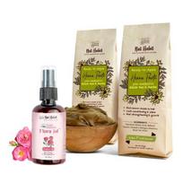 Nat Habit Paruošta-Naudoti Henos Pasta & Flora Jal - Gulab Jal Tonikas Poroms Sutraukti - Idealus Derinys Giliai Kondicionuoti Plaukus  (3 vienetų rinkinys)