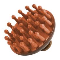 Sandalwood Scalp Massage Comb with Ergonomic Handle Round Head Teeth Anti-static Hair Growth Men Women Wooden Head Massager Brush A brown