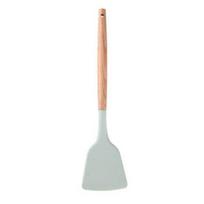 Cooking Spatula Non-demable Anti-slip Silent Stir-Fry Heat Resistance Silicone Extended Wooden Handle Frying Spatula Kitchen AVE šviesiai žalios spalvos
