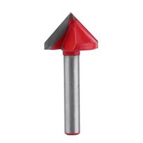 Volframo plieno medienos apdirbimo CNC frezavimo antgalis, aštrus VGroove pjovimo įrankis, 6 mm velenas(6 * 32 mm * 150 laipsnių )