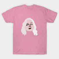 T Shirt Women Mona Cry Baby Harajuku Print Kawaii Tshirt Summer Short Sleeve Female T-Shirt Top Tee S rožinė