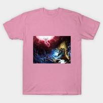T Shirt Women Goku Vs Frieza Harajuku Print Kawaii Tshirt Summer Short Sleeve Female T-Shirt Top Tee S