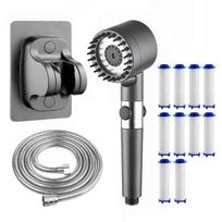 Supercharged Handheld Sprinkler Filtered Shower Head Ion Shower Drops Design Multiple Spray Modes 150 - mm 10 pcs