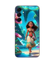 Telefono dėklas - Maniacase - Galaxy A16 - Silikonas - Juodas - VAIANA ART ANIME juoda