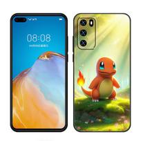 Cute CCharmander PPokemon Phone Case For Huawei Pura 70 Ultra P20 P30 P40 Lite P60 Art P50 Pro P50E P Smart 2018 2019 2020 2021 Huawei P40 Lite 5G blue