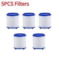 5-40 vnt. maišytuvo vandens filtro elementas Pašalinkite chloro vandens valytuvo filtrą dvigubos kasetės PP medvilnės vandens filtro blokas virtuvės voniai dušo čiaupui 5PCS