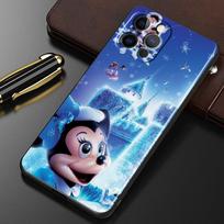 Fejerverkai Minnie Mickey For iPhone 15 14 13 12 11 XS XR X 8 7 SE Pro Max Plus Mini Juodas TPU telefono dėklas iPhone 11 Pro