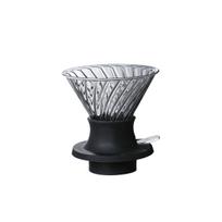 Leeseph Coffee Filters Immersion Coffee Dripper Glass Pour Over Coffee Maker with Push Switch, Drip Slow Brewing Accessories gray