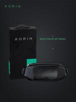 KORIN FlipSling Men Crossbody Bag Water Repellent Sling Pack Male Messenger Bag Short Trip Minimalist Chest Bag With Gift Box juoda