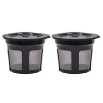 2Pcs Stainless Steel Coffee Cup Replacement Filters Reusable Dishwasher-Safe Eco-Friendly K-Cup Coffee Filter 2pcs juoda
