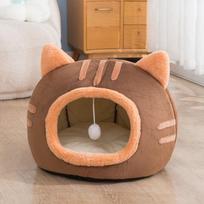 Cat Nest Warm Cat Style Dog Kennel Cute Pet Supplies Thickened Four Seasons Universal Fully Enclosed Cat Nest S-