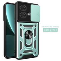 Dėklas Motorola Edge 40 Neo, slankiojantis kameros apsaugos šarvuotas telefono dėklas Moto Edge 40 Neo 5G, magnetinis žiedo laikiklis, galinis dangtelis For Edge 40 Neo 5G žalia