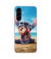 Case - Maniacase - Samsung Galaxy A56 - Silicone - Soft - Stitch and Moana Kakamora juoda