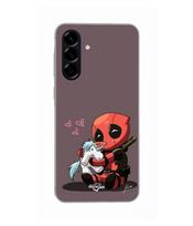 Case - Maniacase - Samsung Galaxy A26 - Silicone - Soft - Baby Deadpool with Unicorn juoda