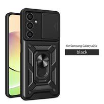 For Samsung Galaxy A05s 4G Case Car Magnetic Stand Ring Phone Case For Samsung A05s A 05S SM-A057F Slide Camera Armor Back Cover For Galaxy A05S 4G beige