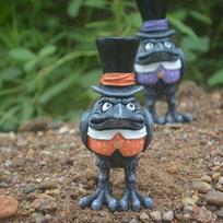 Ornamentai Sodo Terasa Dekoracijos Helovinas Varnos Statula Ornamentas Dervos Amatai oranžinė