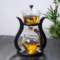 Kung Fu stiklinis arbatos rinkinys pusiau automatinis lašinamas su stikliniu arbatinuko rinkiniu Magnetiniu jungikliu arbatinuko arbatinuko rinkinys Gimtadienio dovanos gryna