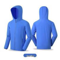 Unisex Running Windbreaker: Lightweight, Breathable, Stretchable Zip Hoodie for Spring/Autumn. XXXL karališkos mėlynos spalvos