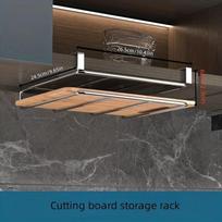 Stainless Steel Kitchen Hanging Cabinet Paper Towel Rags Hanger Cutting Board Pot Covers Hanging Holder Kitchenware Hook