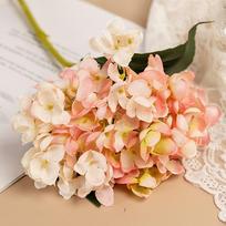 Vibrant and Realistic Hydrangea Flower Bouquet for Wedding Office Decor rožinė