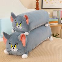 Katės ir pelės pliušinė pagalvė miegui Animacinis mielas Tomas Katino lėlė Lėlė Biuro sofos lovos pagalvė 65cm gray