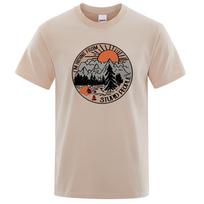 I'M Hiding From Stupid People Camping Scenery T-Shirts Men Women Breathable T Shirts Oversize Clothes M