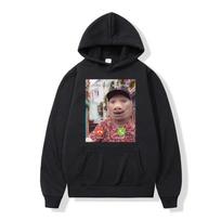 Funny John Pork Is Calling Phone Hoodies Humor Pig Meme Graphic Print Women Unisex Hoodie Winter Oversized Popular Unisex Sweatshirts Hip Hop L juoda