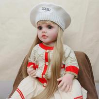22 colių Reborn Kūdikis Mergaitė Lėlė Betty Minkštas Silikoninis Viso Kūno Vinilinis Žaislas Realistiška Naujagimio Plaukų Perukas Dovanos Vaikams Žaislai 55cm
