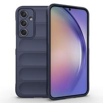 Dėklas Samsung Galaxy M35 M15 M55 5G galinis dangtelis telefono dėklas minkštas silikoninis apsaugantis nuo kritimo smūgiams atsparus Funda Coque dėklai For Galaxy M35 tamsiai mėlyna spalva