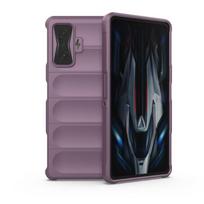 For Xiaomi Redmi K40 K50 Gaming 5G Back Cover Phone Case Soft Liquid Silicone Shockproof Armor Protect Funda Coque For K40 Gaming šviesiai violetinė spalva