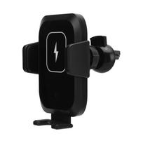2 in 1 Wireless Car Charger Automatic Clamping Phone Holder Retractable 360 degrees  Rotating for black