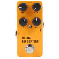 High Gain Distortion Guitar Pedal Aluminum Alloy Electric Guitar Distortion Effect Pedal with True black