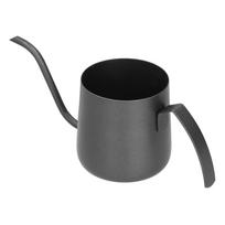 304 nerūdijančio plieno PTFE žąsies kaklelio virdulys su vidine skale, užpilamas kavos puodelis namams, 250 ml, juodas