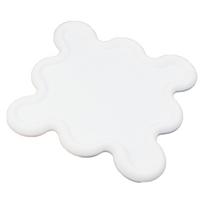 PVC Minkštos Gumos Padėkliukas Šilumos Izoliacija Puodelio Padėkliukas Namų Virtuvė Inovatyvus Puodelio Dubens Padėkliukas Baltas balta
