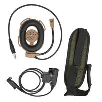 HD01 Military Unilateral Headset High Strength Walkie Talkie Headset for Hytera PD600 PD602 PD605 ruda