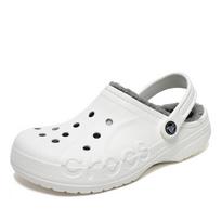 Crocs Baya Lined Clog Unisex Winter Slipper White 205969 11h 20596911H/230mm(M4/W6) white
